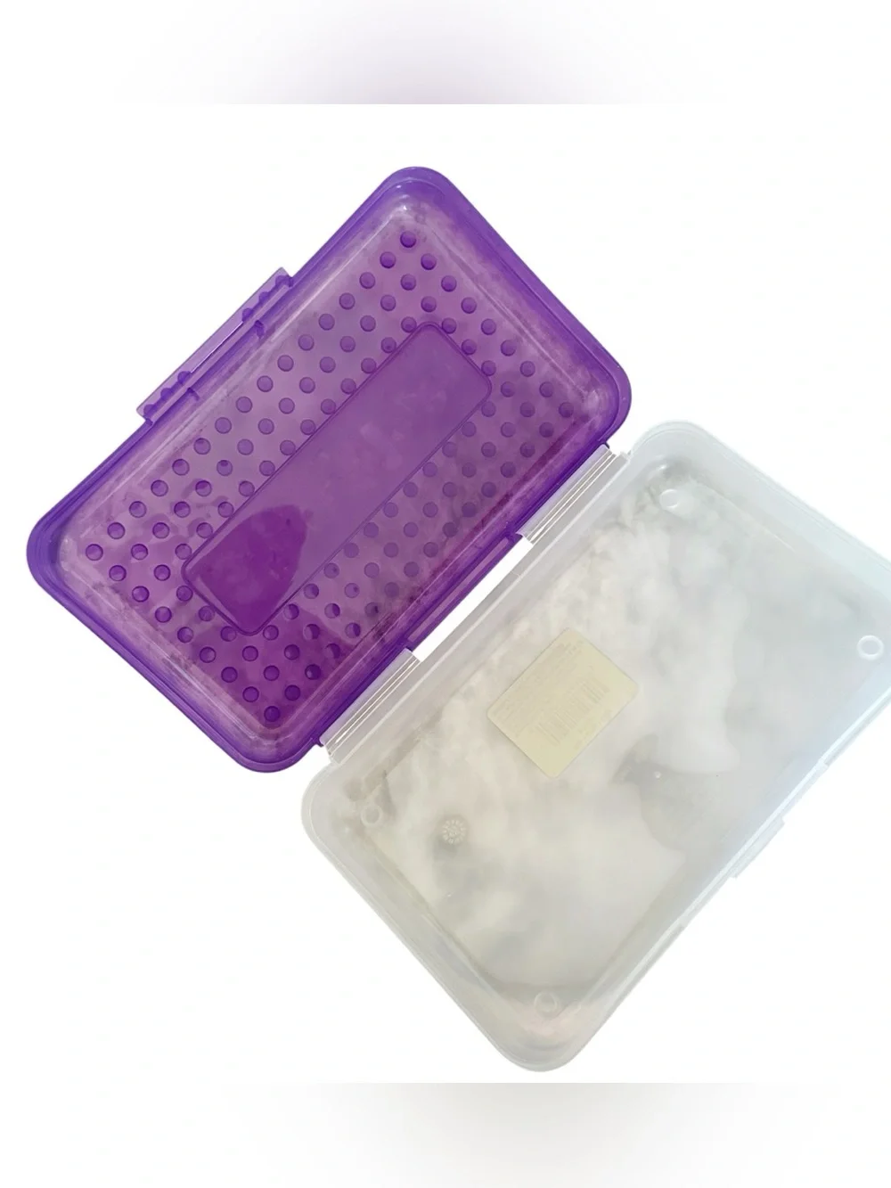 Spacemaker Vintage 90s Purple & Clear Pencil Case Box